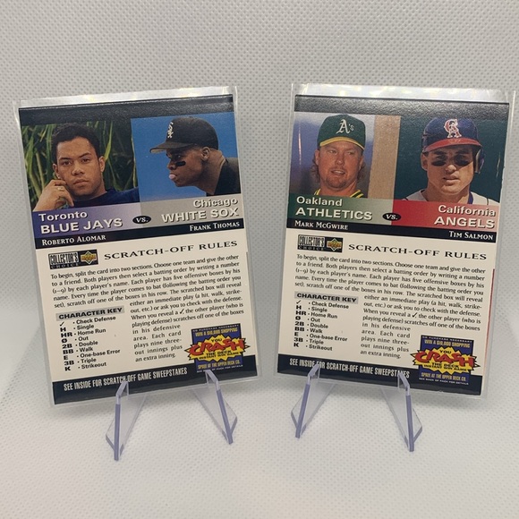 MLB Baseball 1994 Topps Upper Deck 10 Cards Bonds McGwire Gooden Sheffield Nice! - Picture 3 of 6